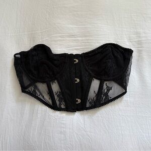 Urban Outfitters / Out from Under Bustier Crop Top - Lace